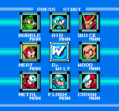 Mega Man II Stage Select